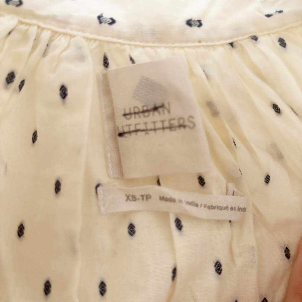 Urban Outfitters UO Clip-Dot Lace Blouse - Picture 9 of 9
